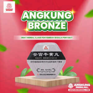 Agkung Bronze Niu Huang Wan Obat Stroke Sedang Sampai Berat